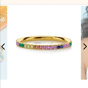 The Last Line LA Rainbow Eternity Band Size 6